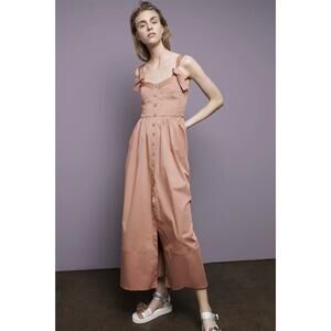 Rebecca Taylor Stretch Cotton Midi Dress Size 2